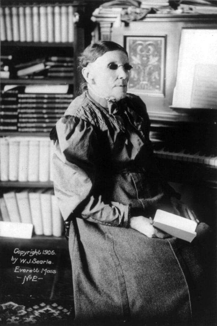 Fanny Crosby, blind 19th-century hymn writer who composed over 8,000 hymns including Blessed Assurance