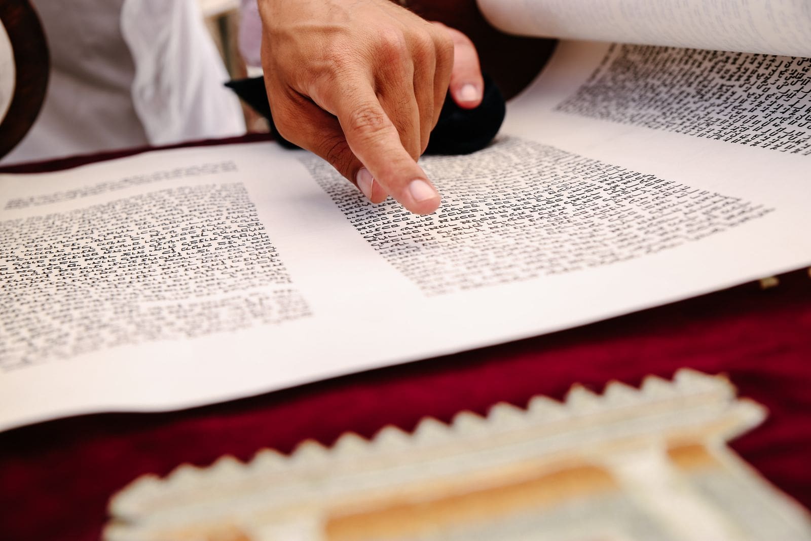 Ancient parchment scroll, a picture of the Dead Sea Scrolls discovery confirming the Bible is true