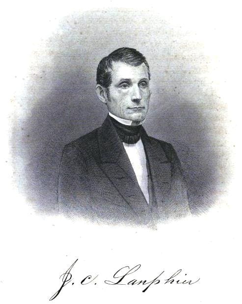 Portrait of Jeremiah Calvin Lanphier (1809-1898), the businessman whose noon prayer meeting sparked the 1857 Fulton Street Revival in New York City
