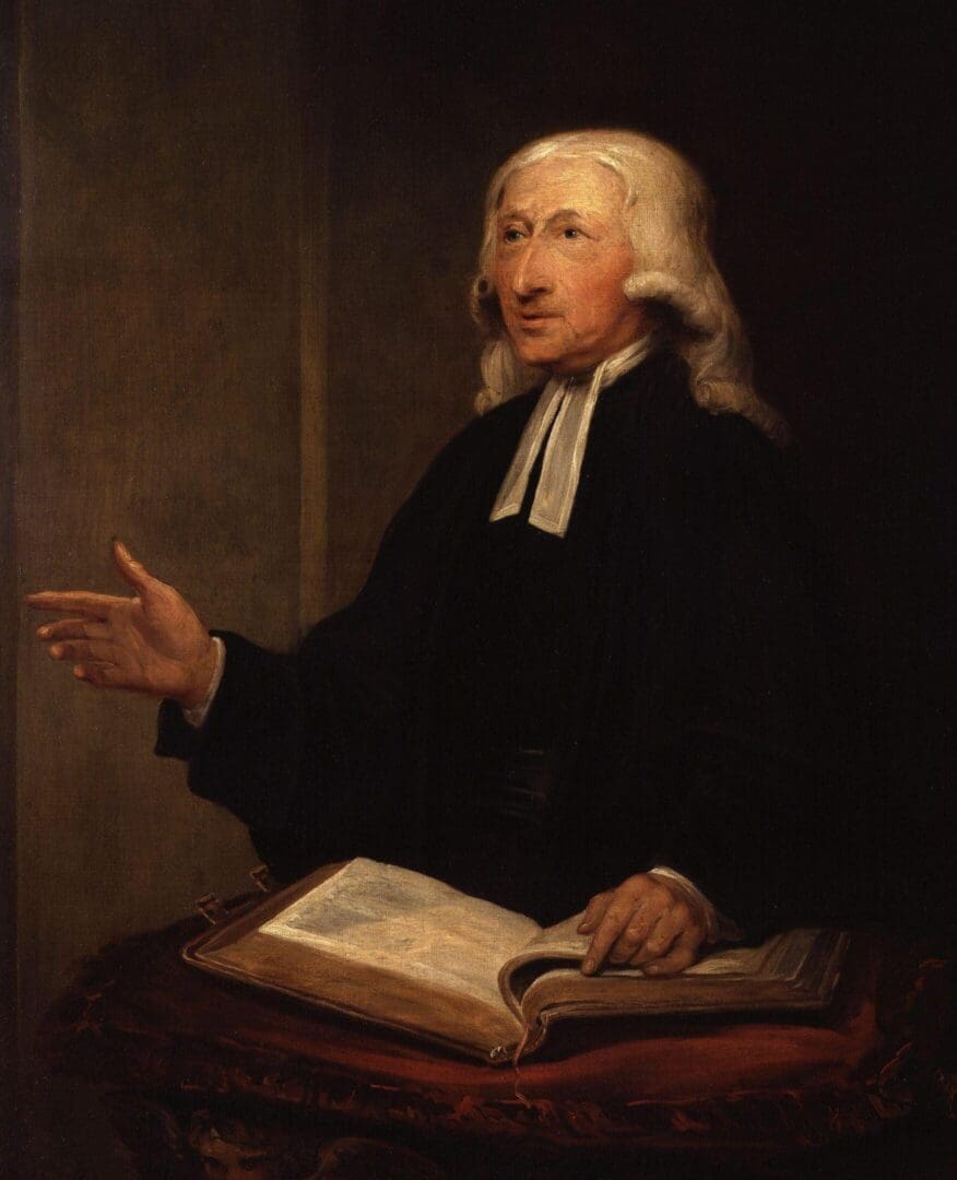 John Wesley, English evangelist and founder of Methodism, portrait by William Hamilton