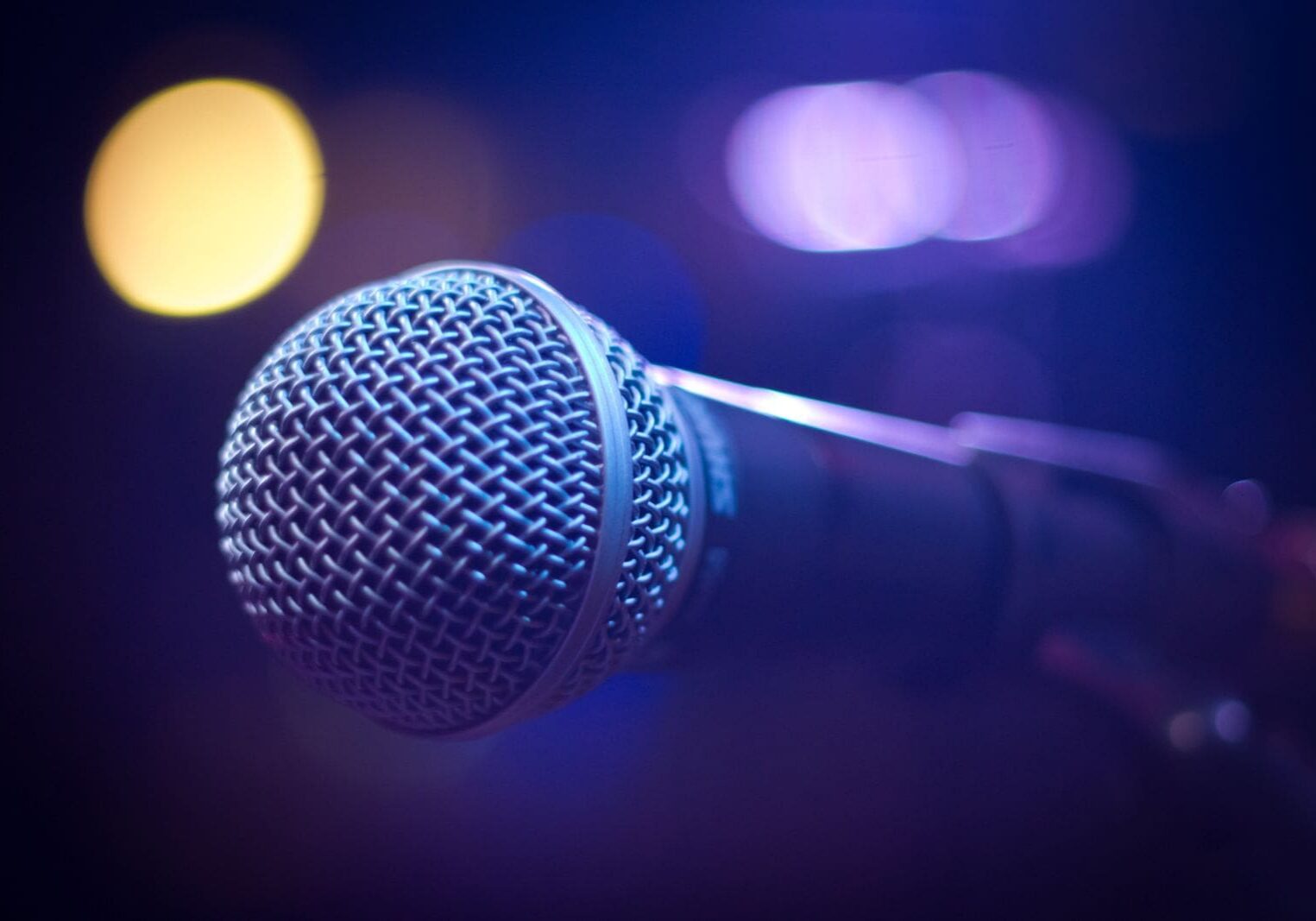 Vintage microphone at a wooden pulpit, evoking mid-century preaching