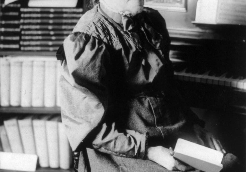 Fanny Crosby, blind 19th-century hymn writer who composed over 8,000 hymns including Blessed Assurance
