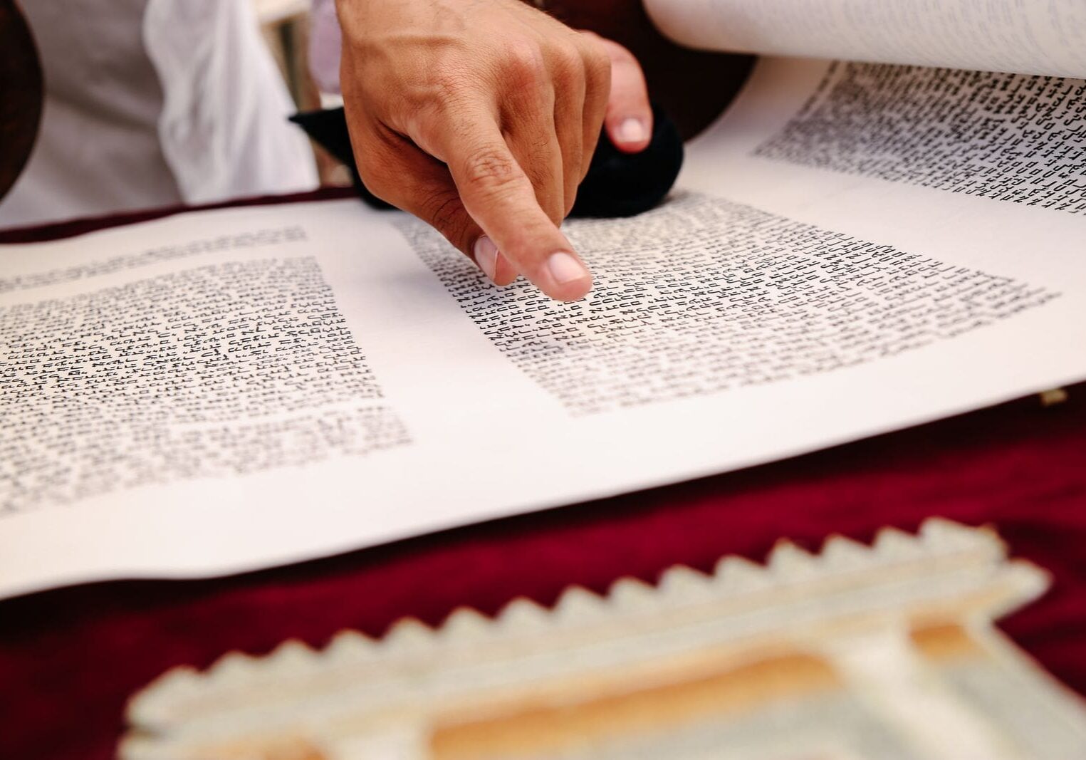Ancient parchment scroll, a picture of the Dead Sea Scrolls discovery confirming the Bible is true